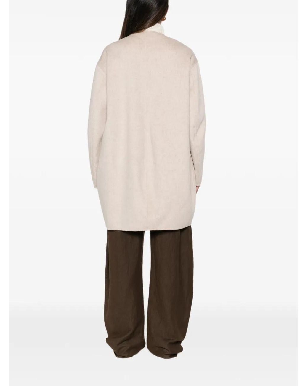 Liviana Conti White Safety-Pin Coat