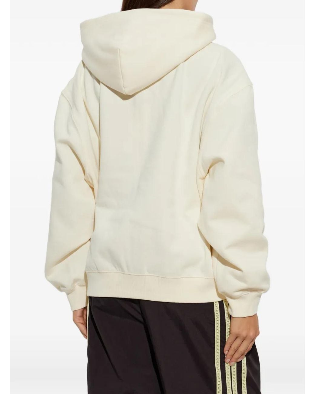 P.E Nation White Phantom Logo-Print Hoodie