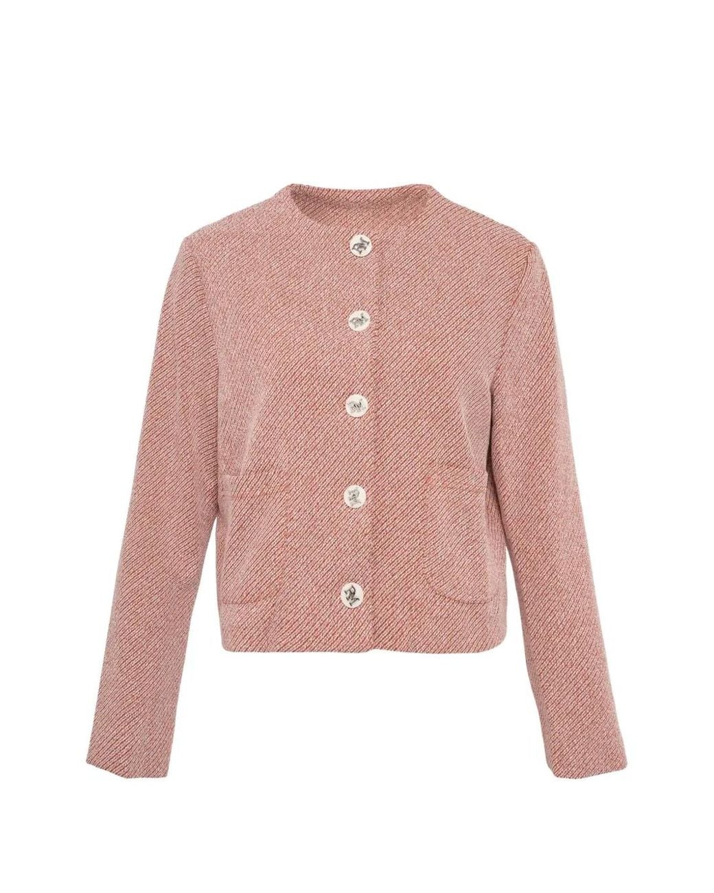 Rally Movement Pink Rally Logo-Button Jacket