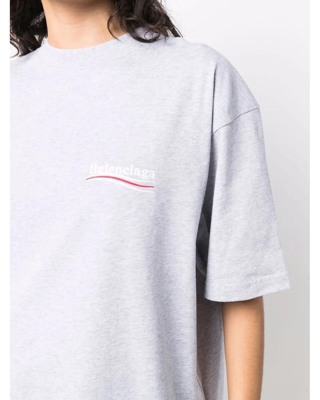 Balenciaga Blue Political Campaign T-Shirt
