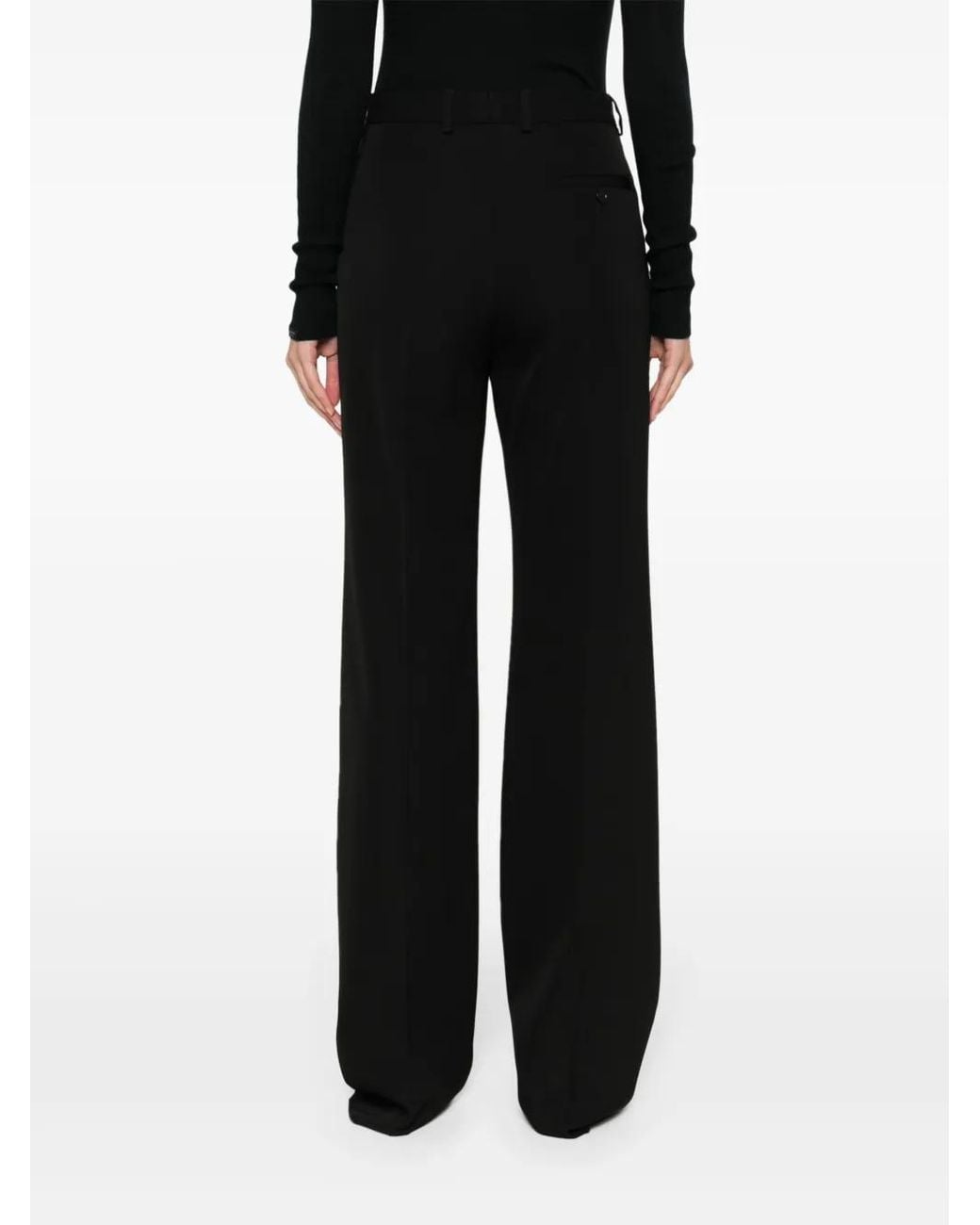 Balenciaga Black Straight-Leg Tailored Trousers