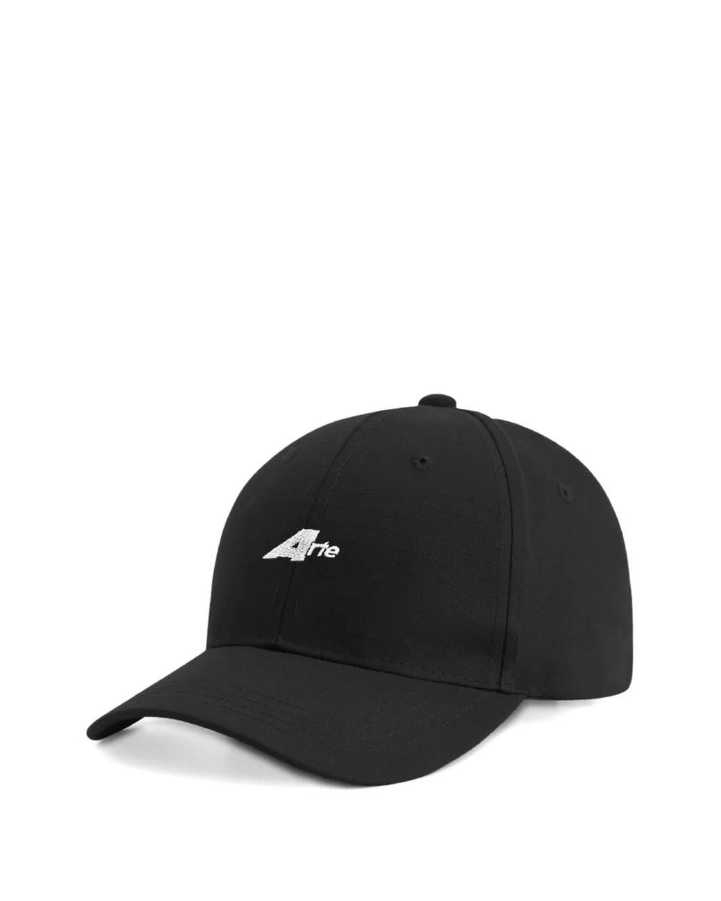 Arte' Black Logo-Embroidered Cap for men