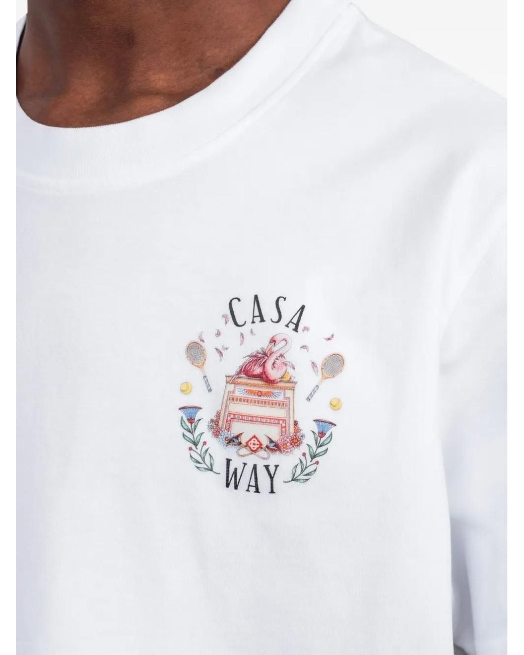 Casablanca White Classic T-Shirt for men