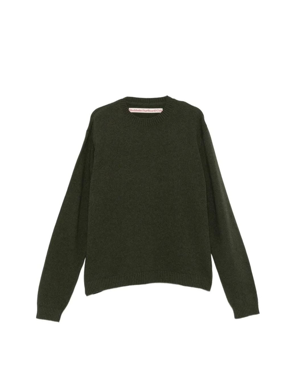 Stockholm Surfboard Club Green Logo-Print Sweater for men