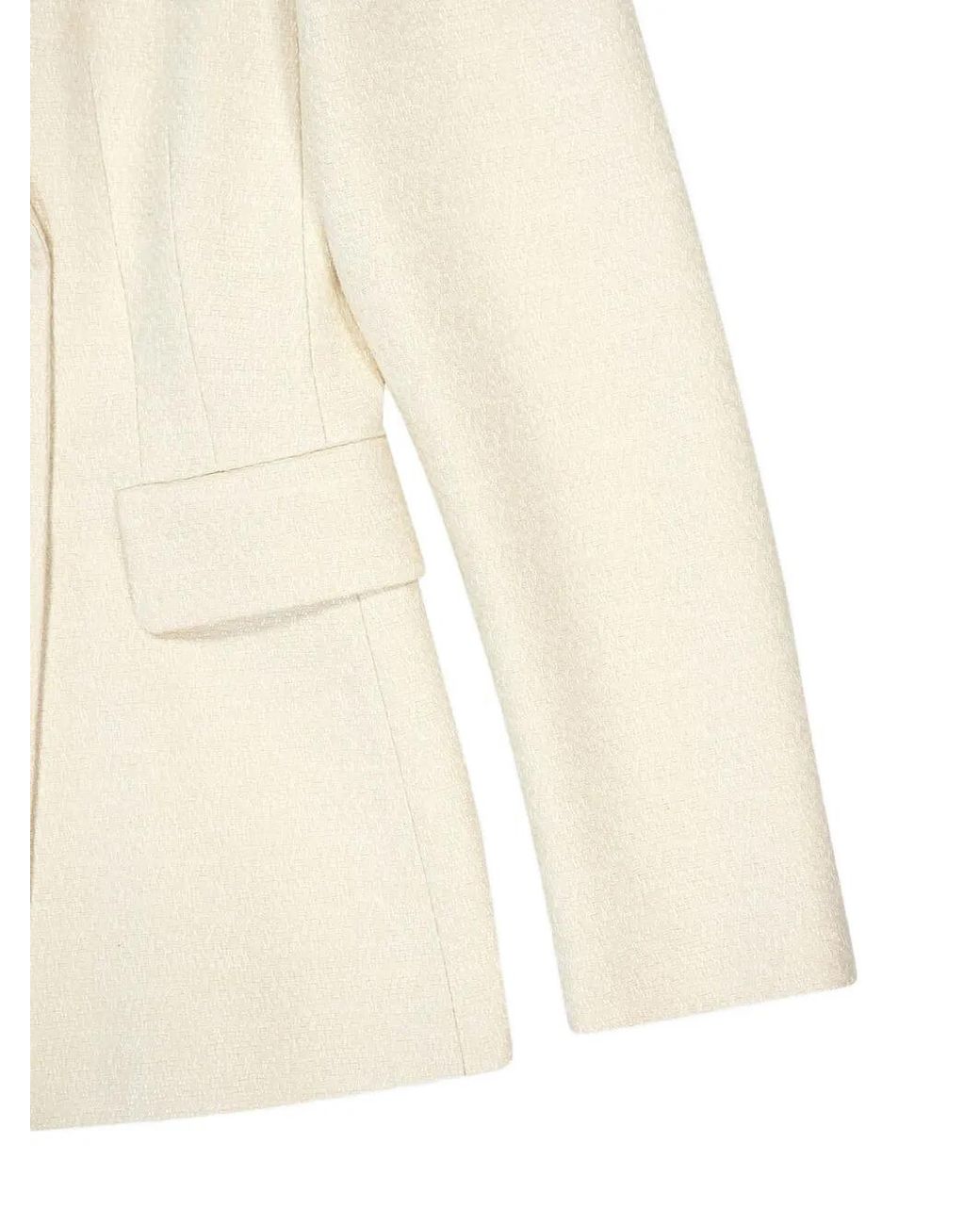 Gabriela Hearst Natural Double-Breasted Silk Blazer
