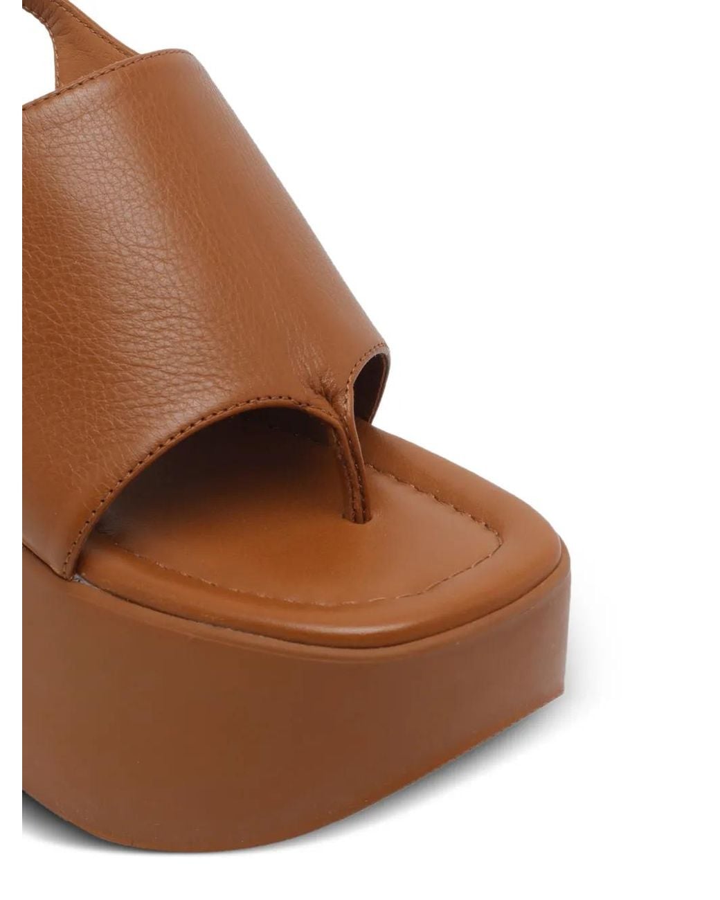Vic Matié Brown Sensory Leather Sandals