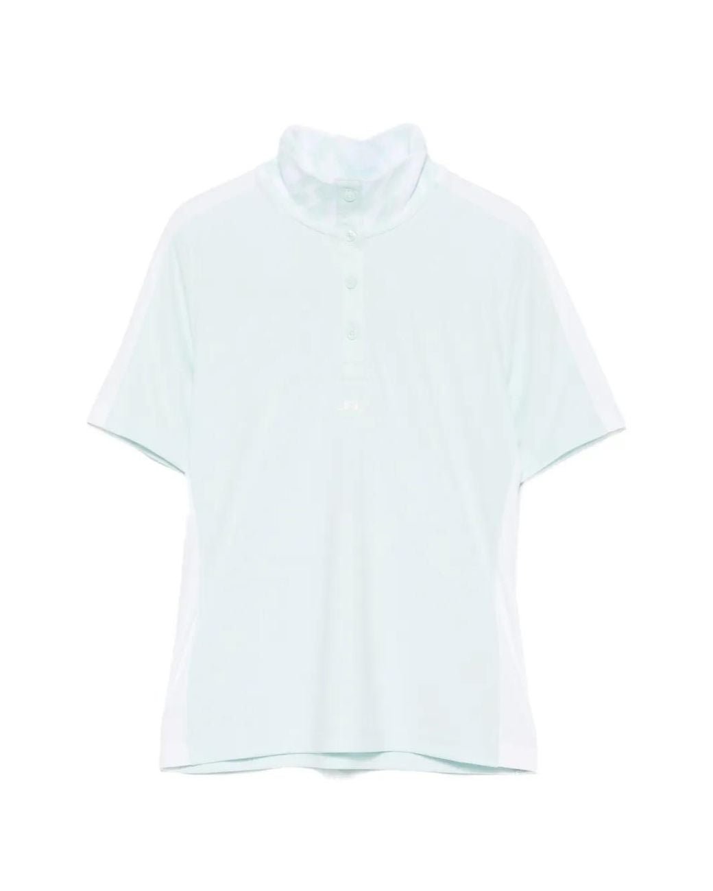 J.Lindeberg White Button Panelled Polo Top