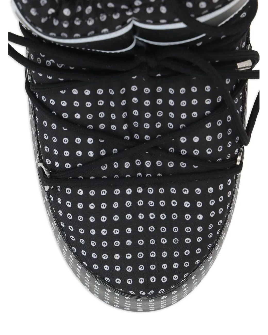 Moon Boot Black Logo-Print Snow Boots