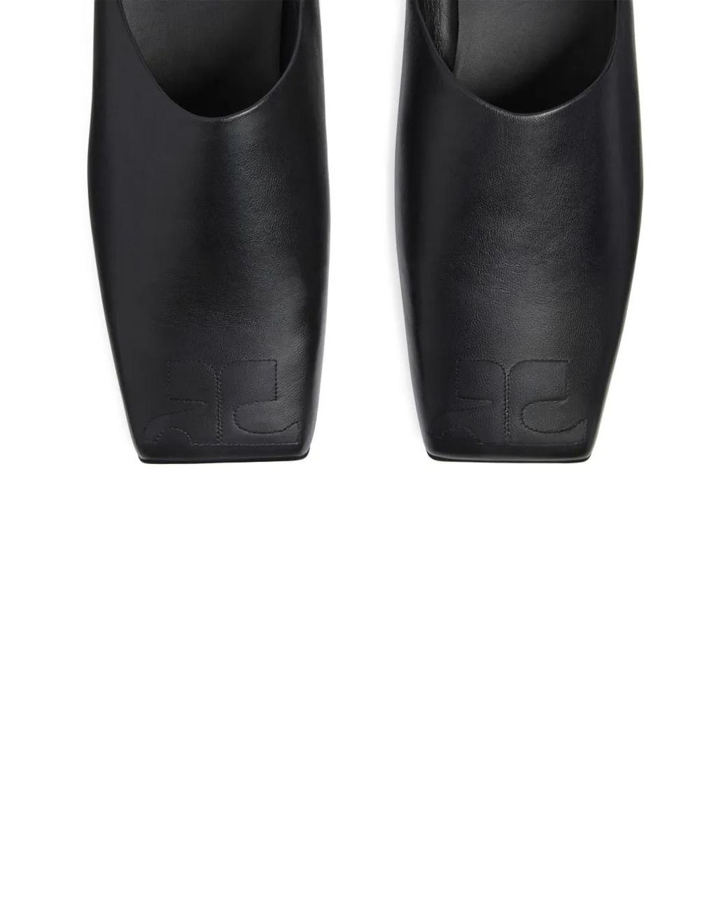 Courreges Black Heritage Mules