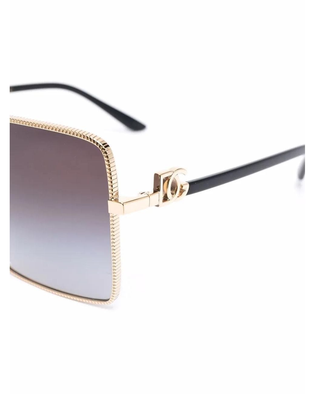 Dolce & Gabbana Brown Oversized Gradient Sunglasses