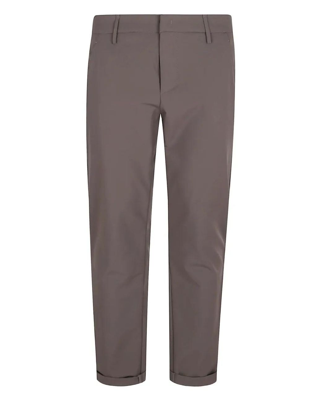 Dondup Gray Cotton Trousers for men