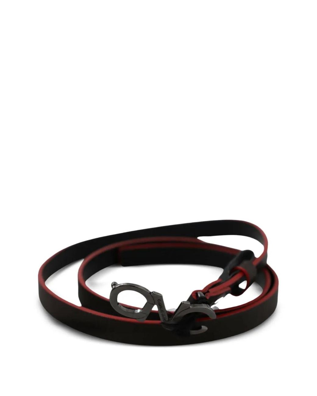 CoSTUME NATIONAL Black Leather Belt