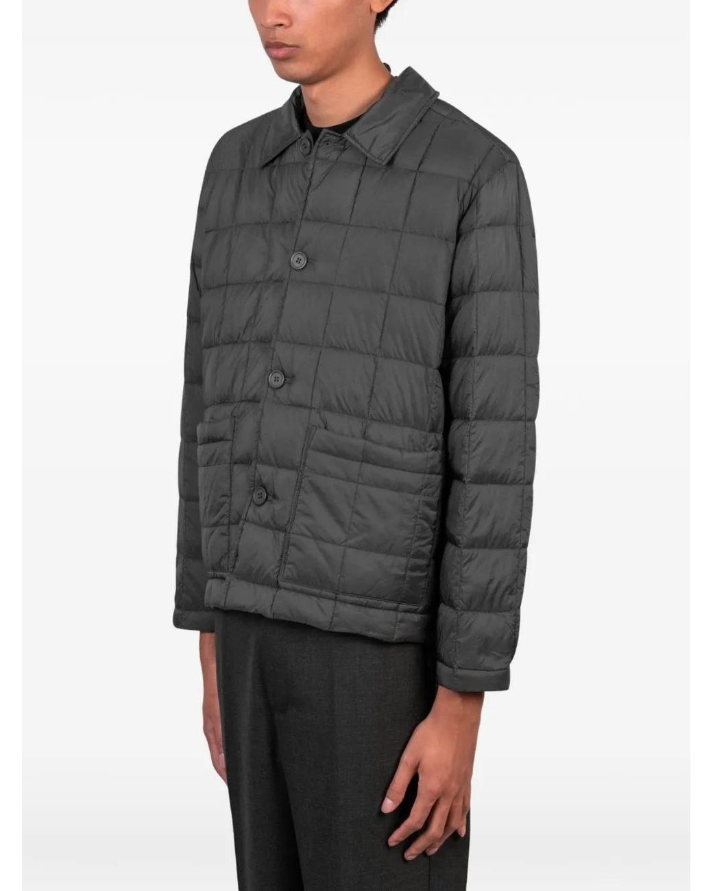 Universal Works Gray X Taion Down Rams Quilted Jacket for men