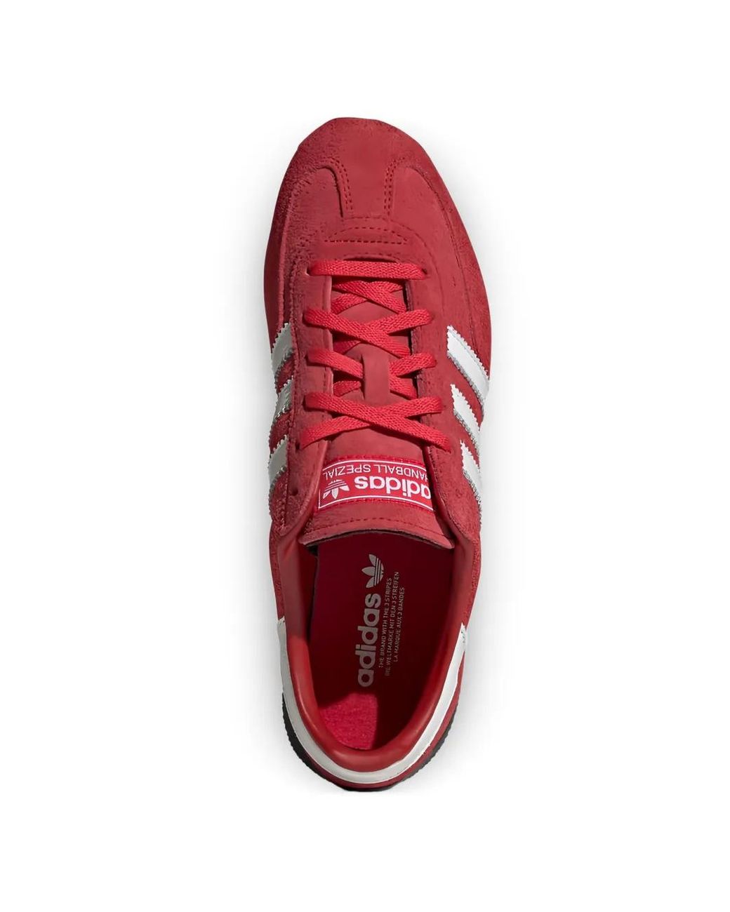 Adidas Red Spezial Three Stripes Sneakers
