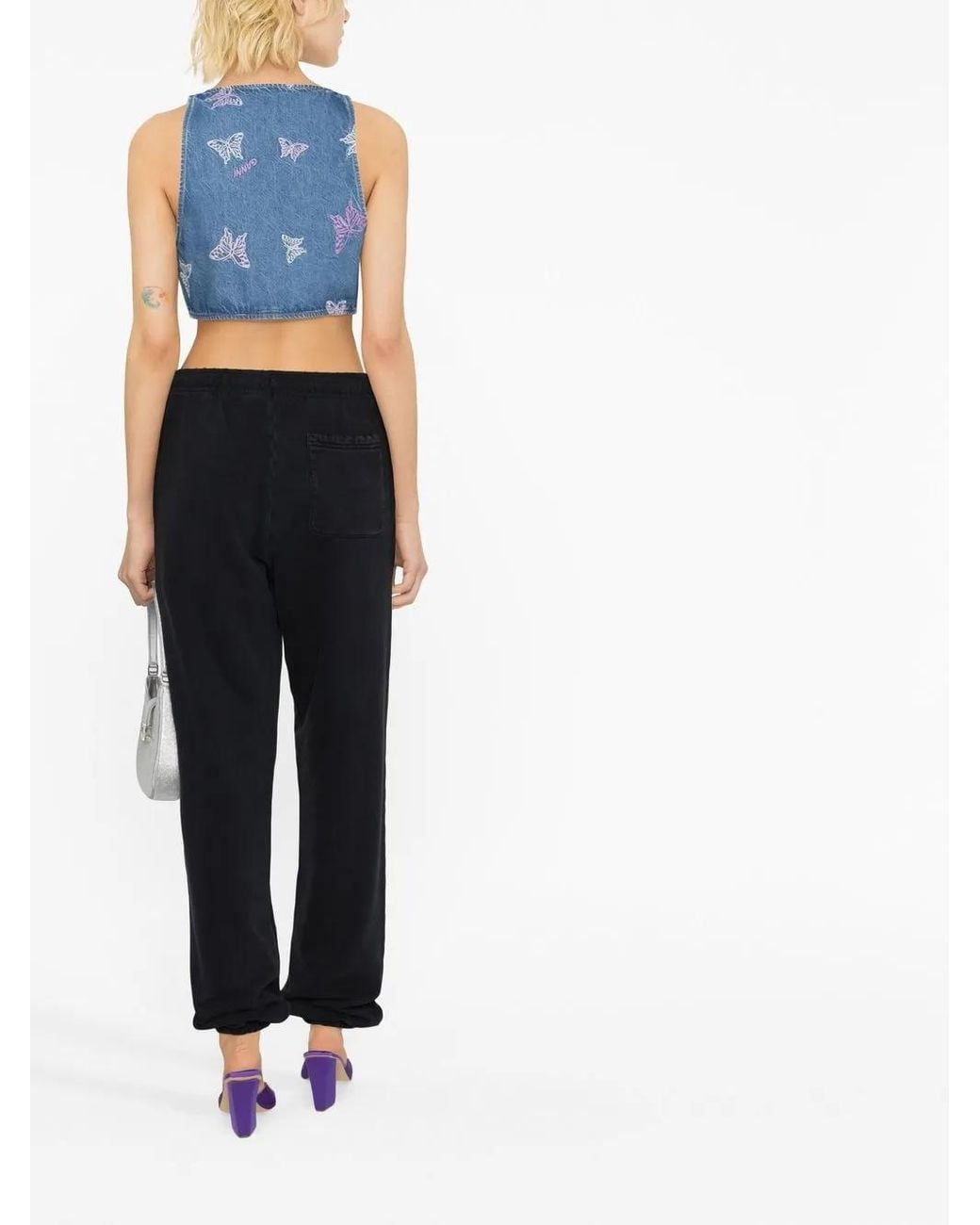 Versace Trainingsbroek Met Logoprint in het Black