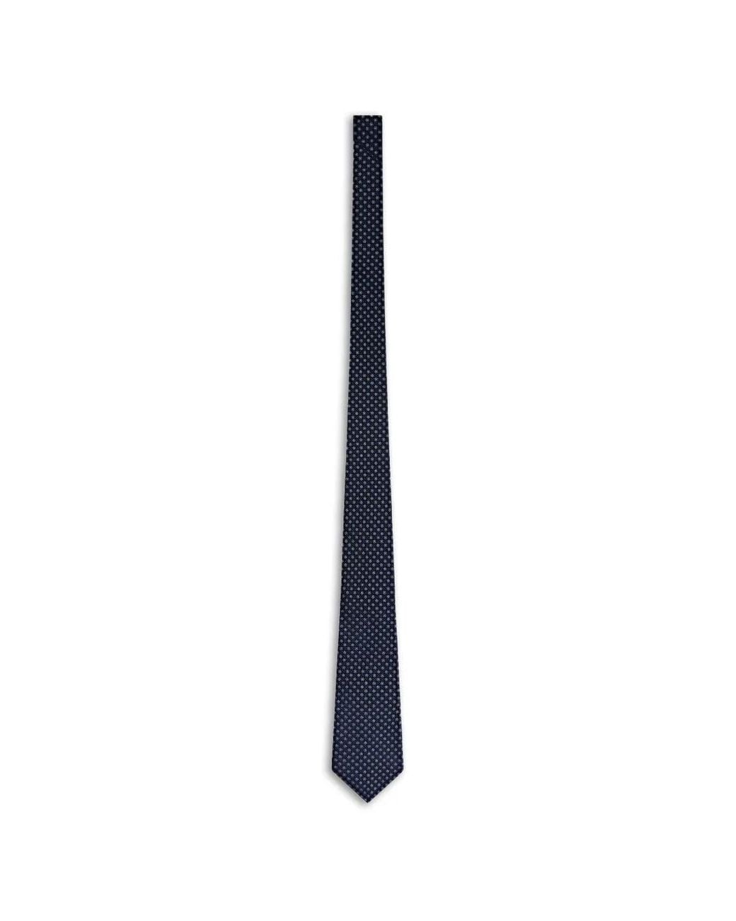 Fursac Blue Silk Tie for men