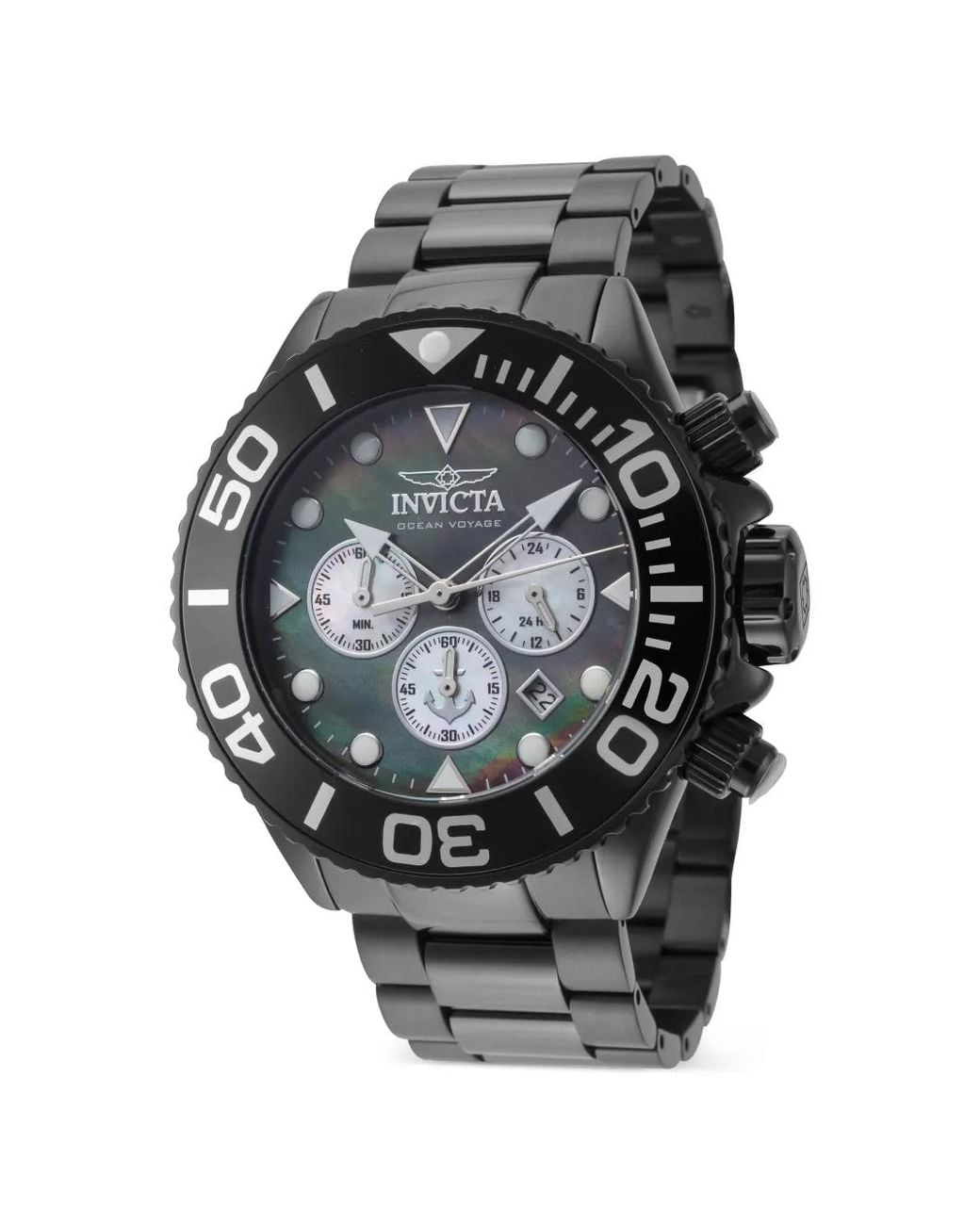 INVICTA WATCH Gray Montre Ocean Voyage Chronograph Mm for men