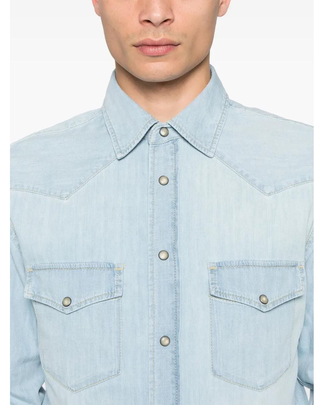 Jacob Cohen Blue Western Shirt for men