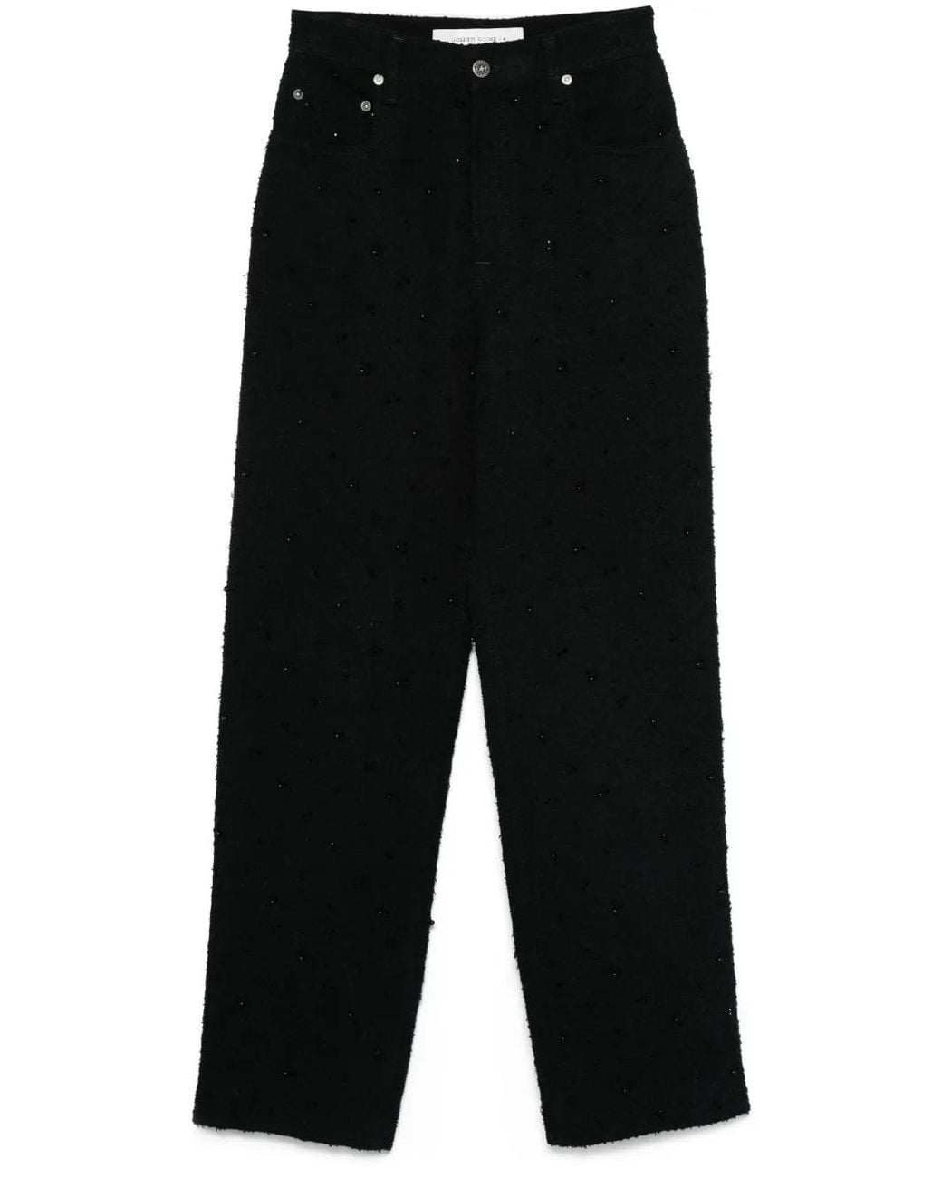Golden Goose Deluxe Brand Black Crystal-Embellished Trousers