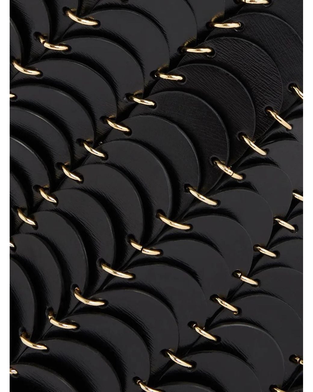 Rabanne Black Pacoïo Leather Bucket Bag