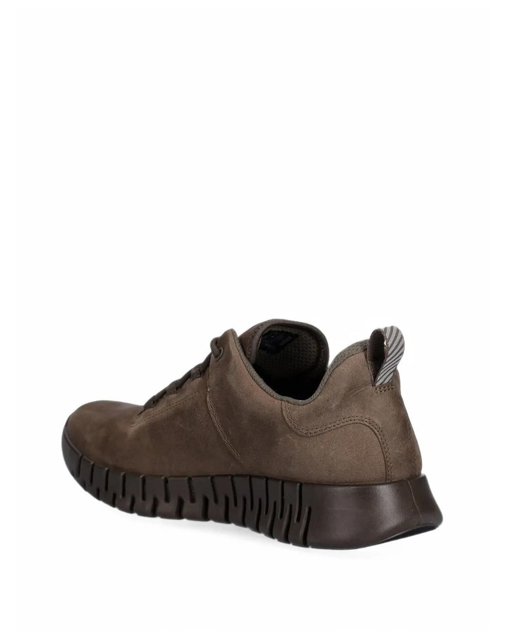 Ecco Brown Nubuck Gore-Tex Lace-Up Sneakers for men