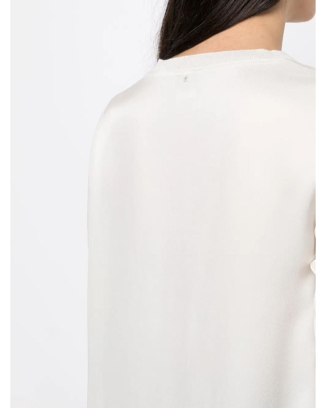Lorena Antoniazzi White Long-Sleeve Tunic Top