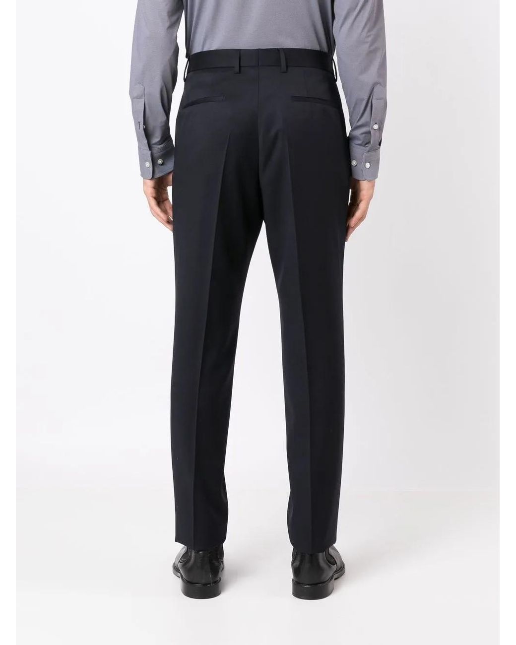Boss Blue Slim-Fit Trousers for men