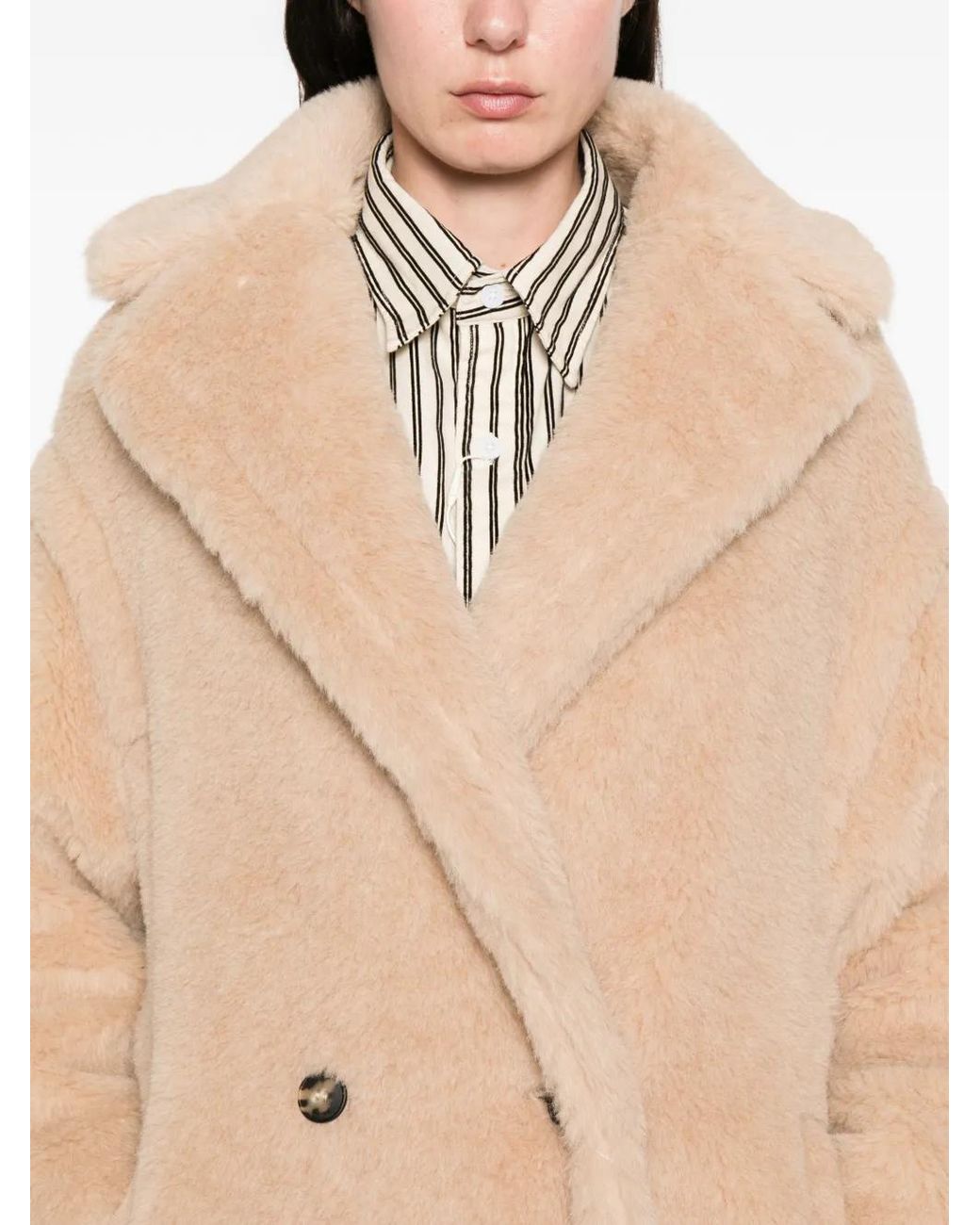 Max Mara Natural Tedgirl Double-Breasted Coat