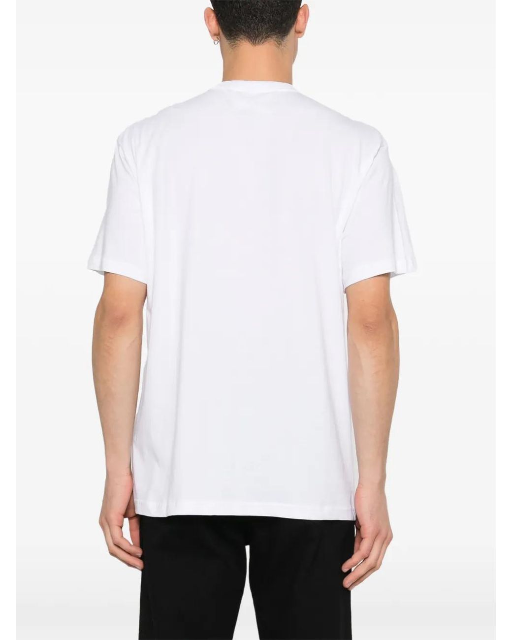 Versace Jeans Couture White Logo T-Shirt for men