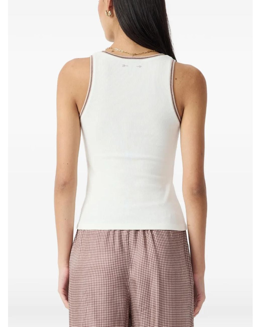 The Upside Natural Victoria Ribbed Tank Top