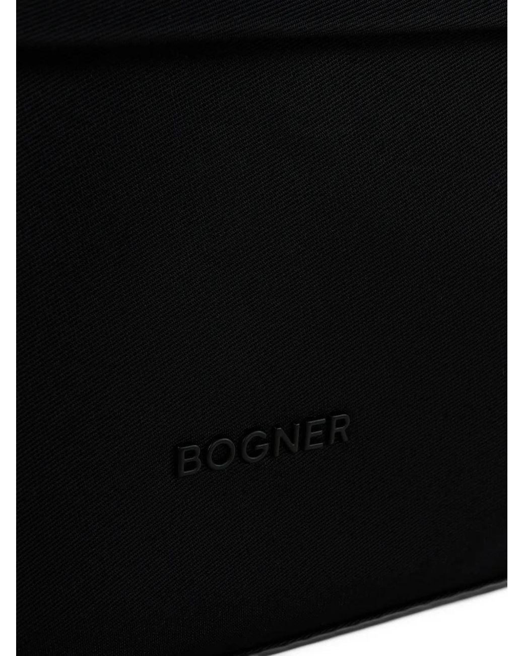 Bogner Black Maxon Maylin Logo-Strap Tote Bag
