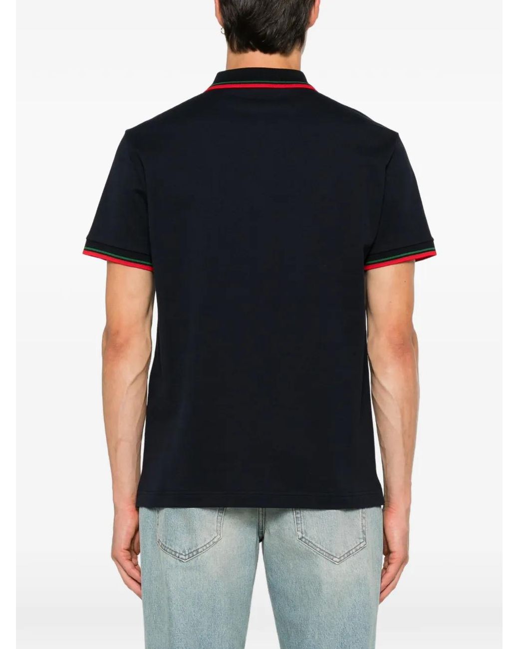 Gucci Black Logo Polo Shirt for men