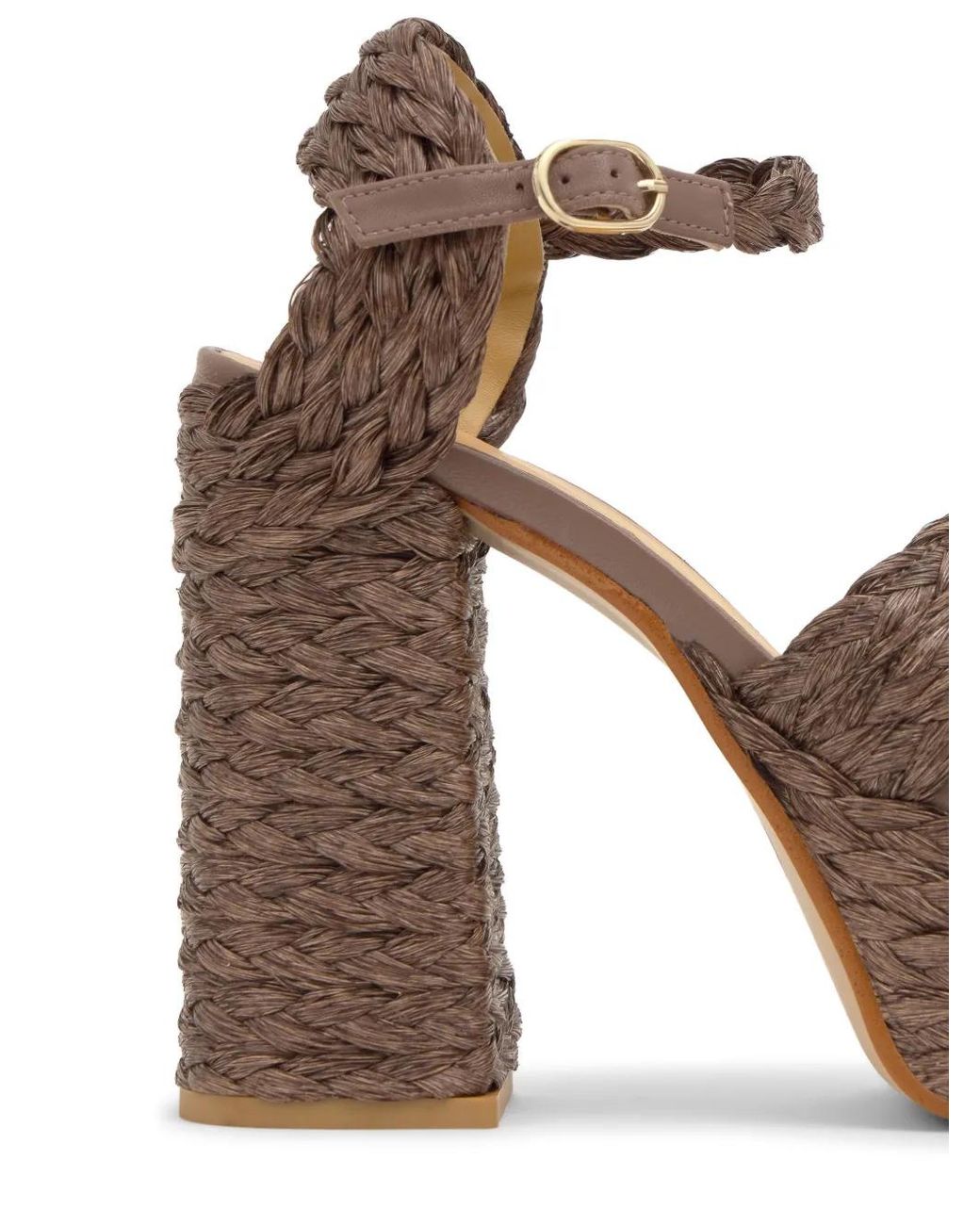 Castaner Brown Fresa Braided Platform Sandals