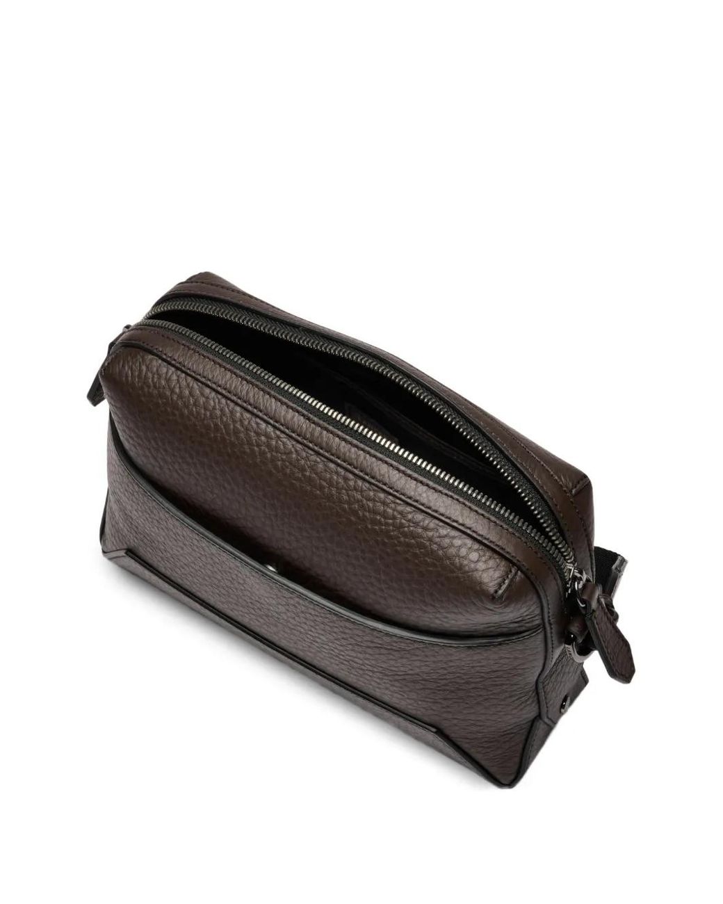 Lancel Black Sac À Bandoulière Milo Médium En Cuir Grainé for men