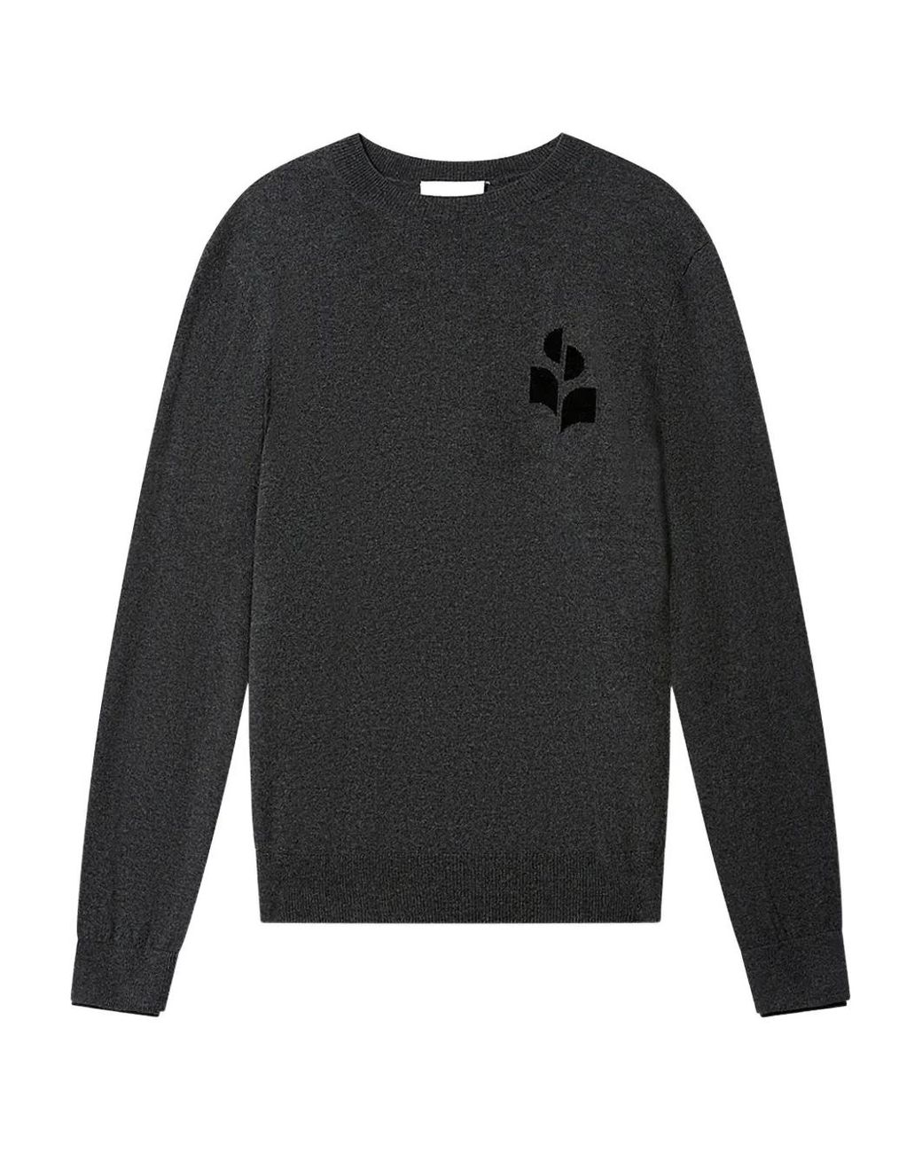 Isabel Marant Gray Antea Logo-Detail Pullover for men