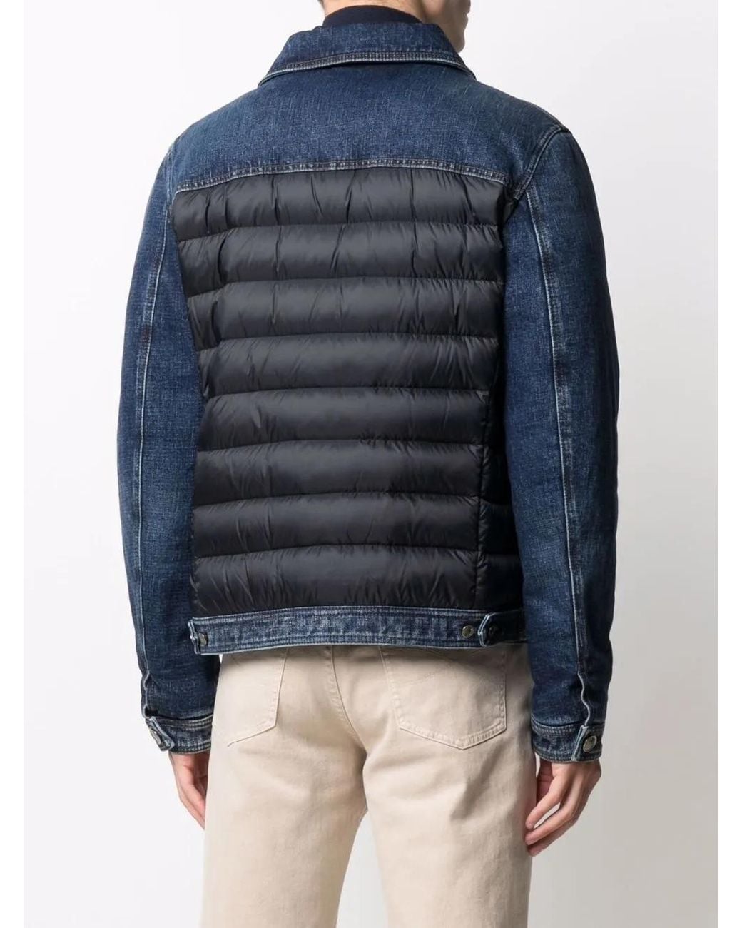 Moorer Blue Mondor-104S Padded Denim Jacket for men