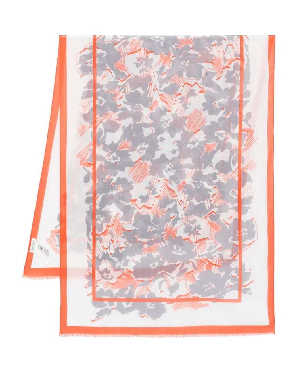 Marc O' Polo Pink Floral-Print Scarf