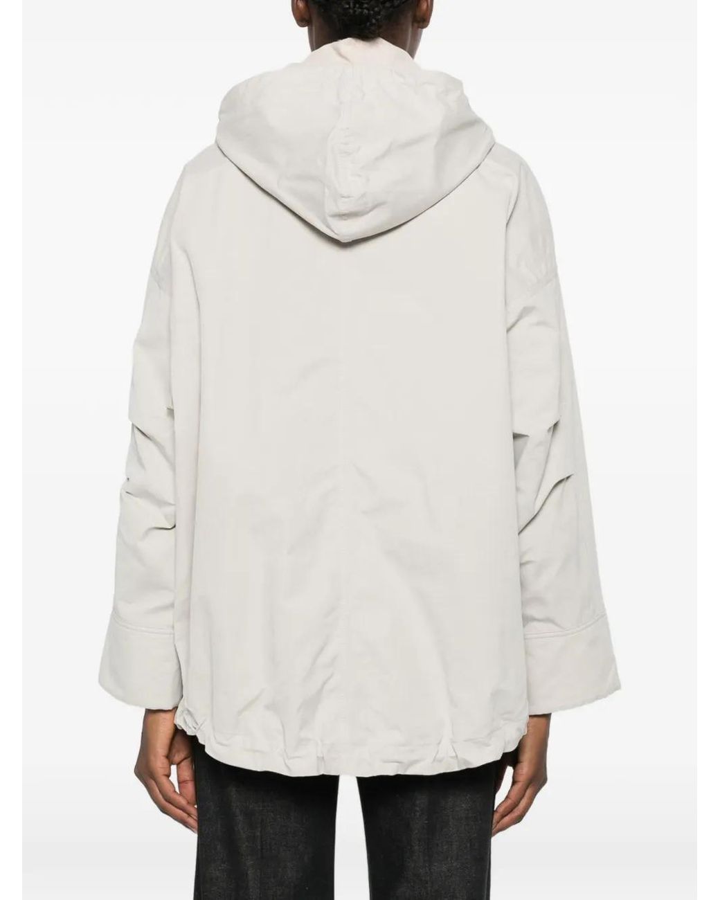 Brunello Cucinelli Natural Hooded Coat