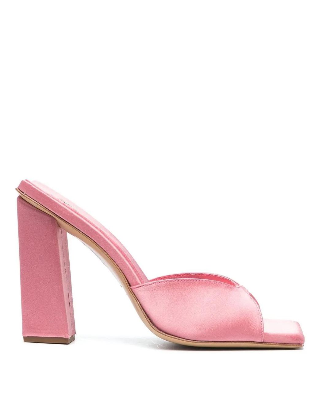 Gia Borghini Pink Rosie 14 Satin Sandals