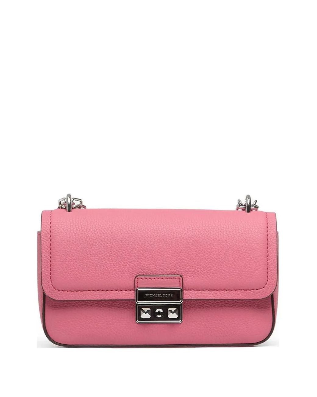 Michael Kors Pink Pebbled-Leather Shoulder Bag
