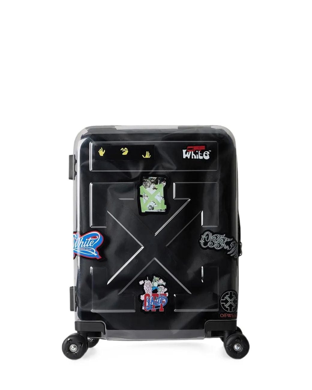 Off-White c/o Virgil Abloh Black Quote Arrow Trolley + Stickers for men