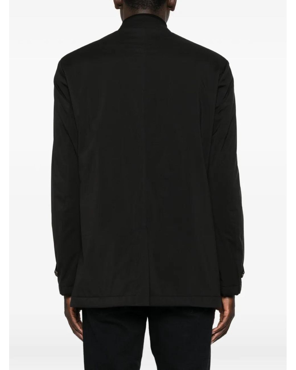 Paul & Shark Black Button-Up Collared Jacket for men