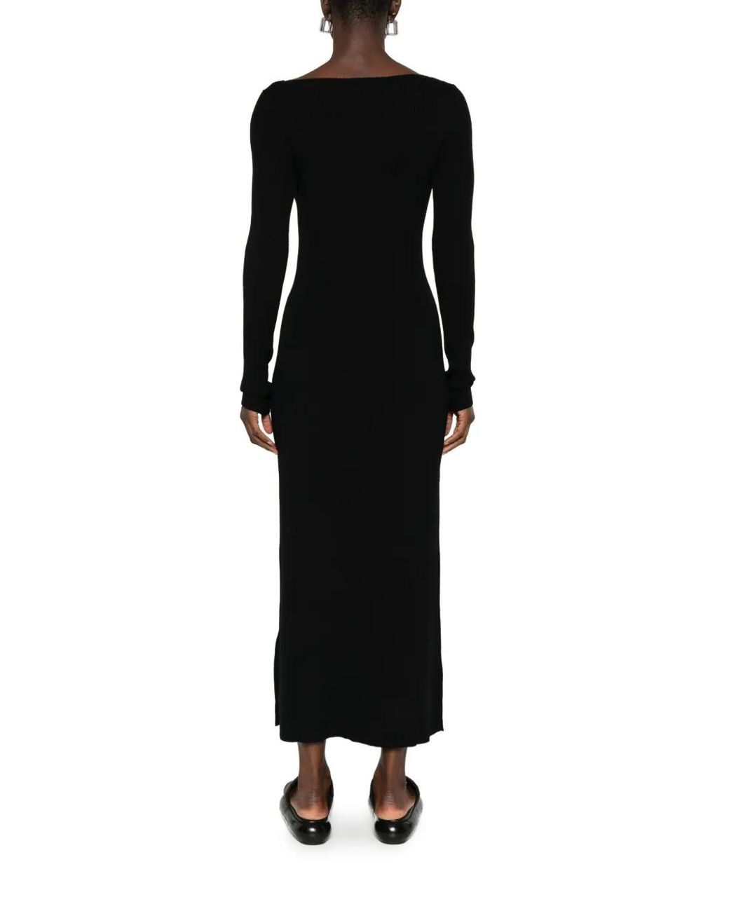 DIESEL Black Long Wool Dress