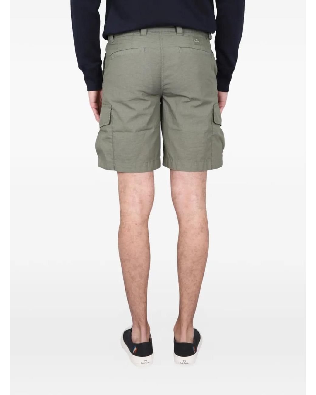 Paul Smith Green Cargo Bermuda Shorts for men