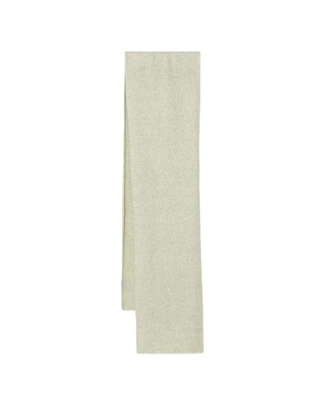 Marc O' Polo White Fine-Knit Scarf