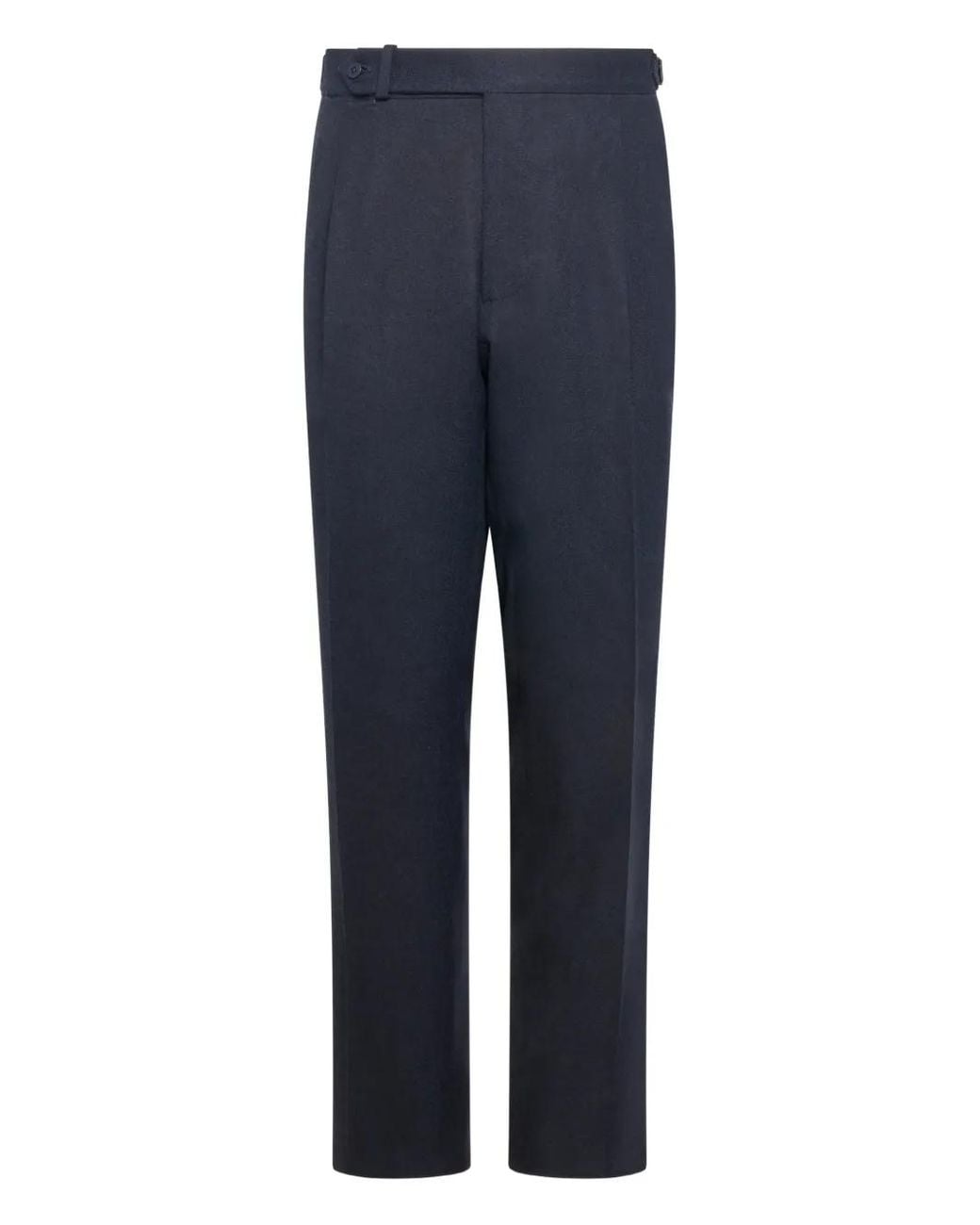 Franzese Collection Blue Pleated Trousers for men
