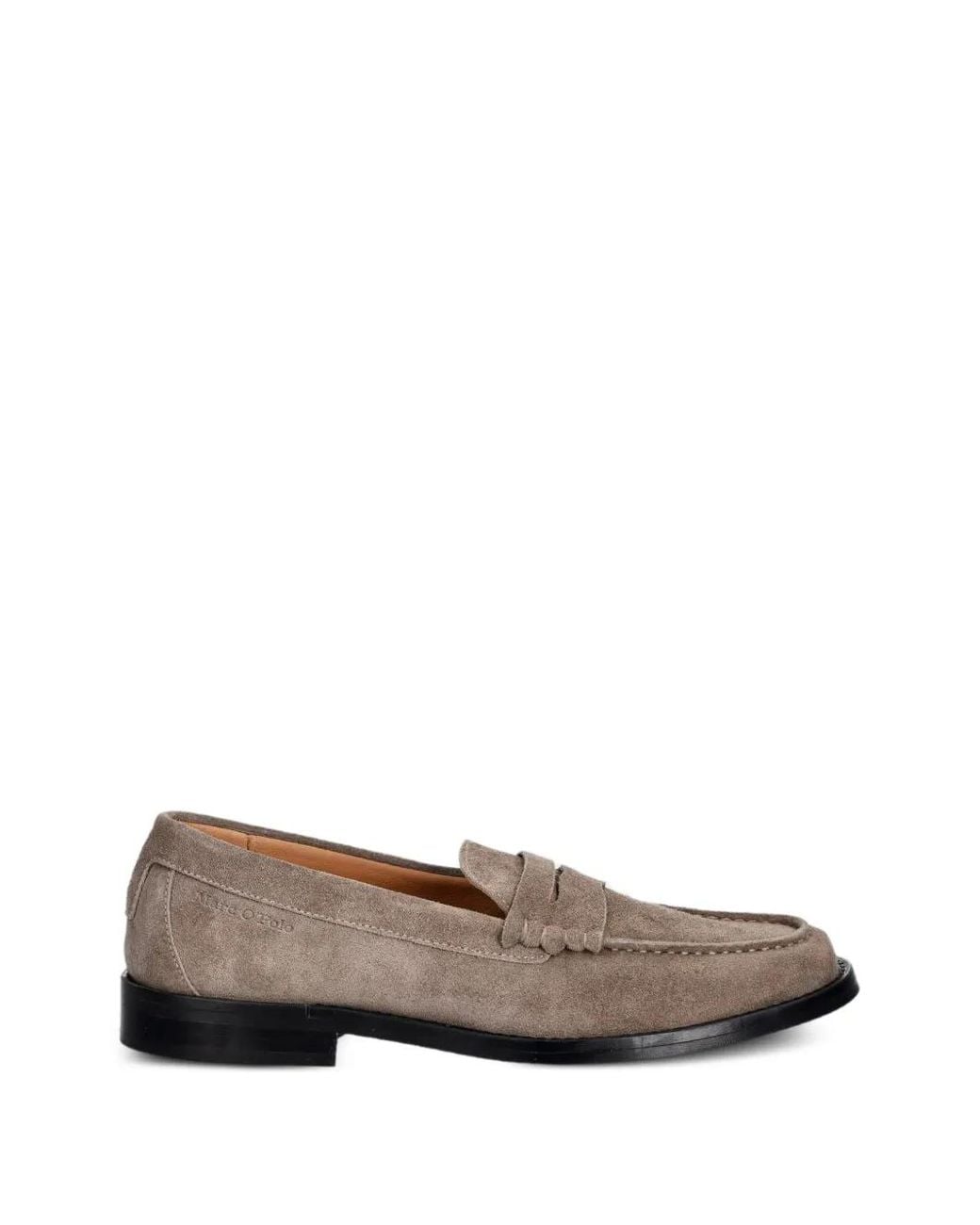 Marc O' Polo Gray Mocassins En Daim À Entaille Penny for men