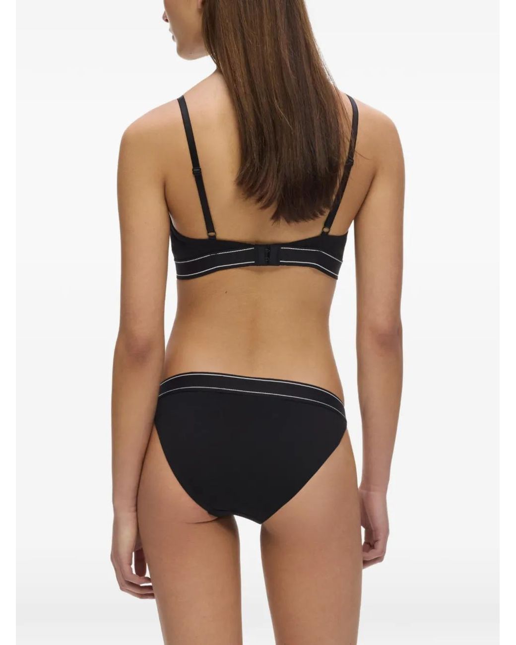 Karl Lagerfeld Black Hotel Karl Stripe Cotton Briefs