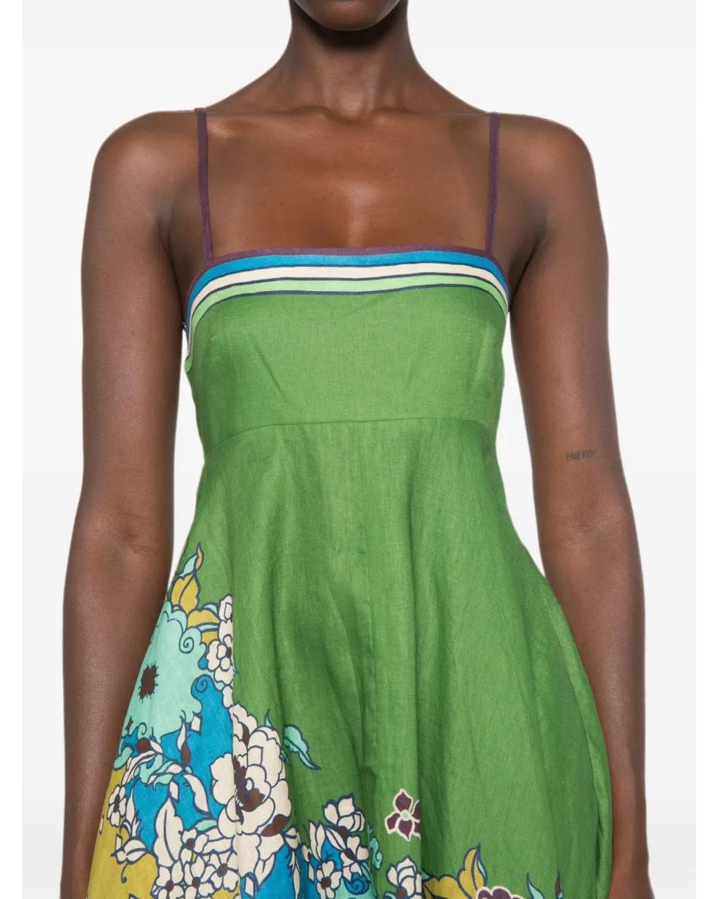 ALÉMAIS Green Nanci Sundress