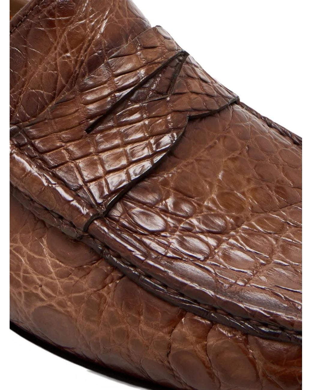 Magnanni Shoes Brown Leno Loafers for men